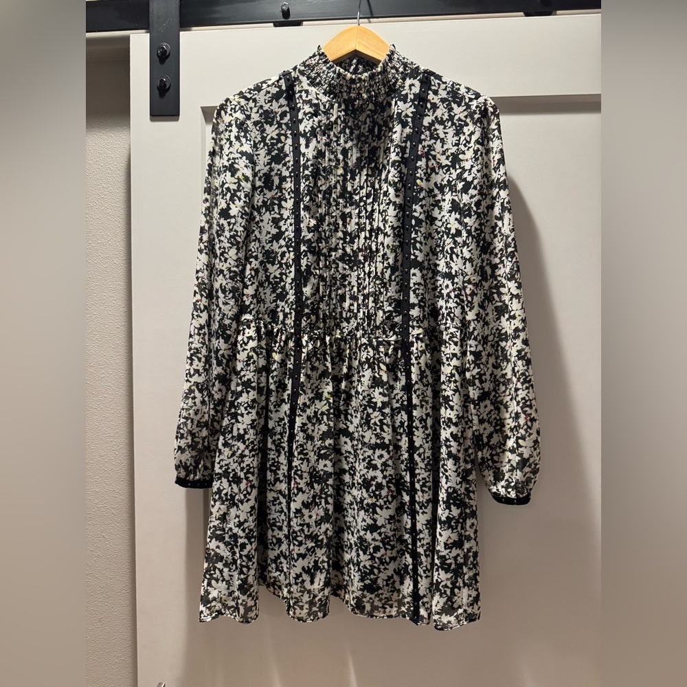 Mint Velvet Chiffon Print Dress